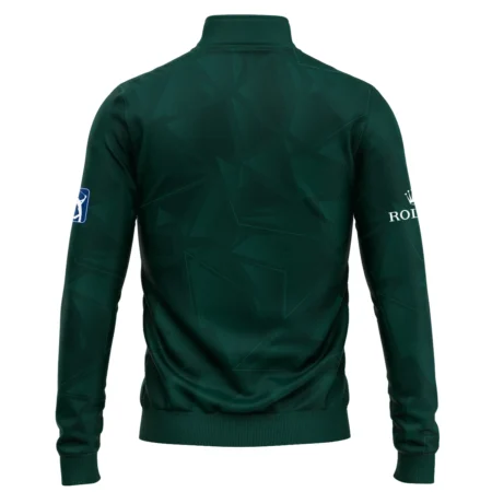 Dark Green Abstract Sport Masters Tournament Rolex Quarter-Zip Jacket Style Classic Quarter-Zip Jacket