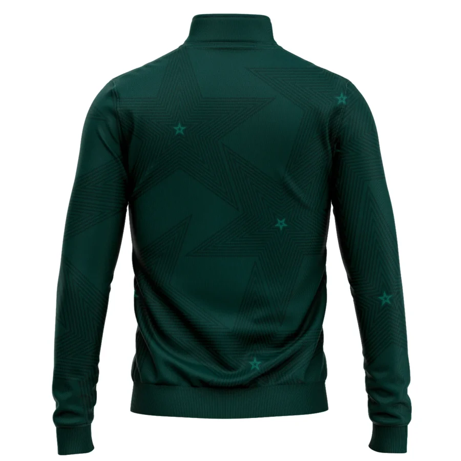 Stars Dark Green Golf Masters Tournament Quarter-Zip Jacket Style Classic Quarter-Zip Jacket