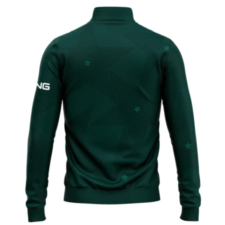 Stars Dark Green Golf Masters Tournament Ping Quarter-Zip Jacket Style Classic Quarter-Zip Jacket