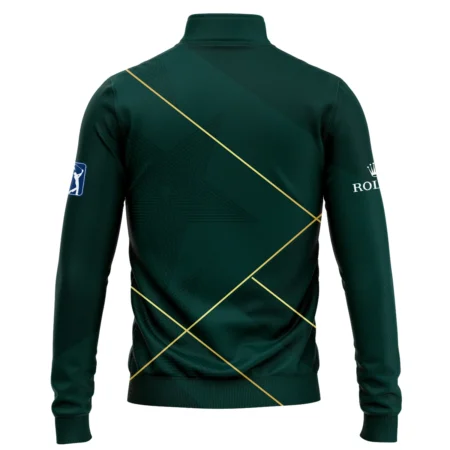 Golf Sport Dark Green Green Masters Tournament Rolex Quarter-Zip Jacket Style Classic Quarter-Zip Jacket