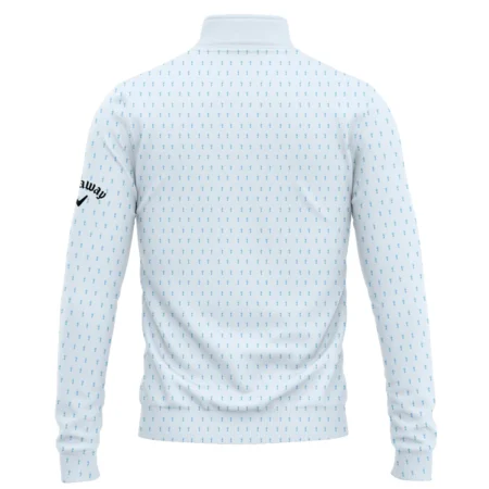 Golf Pattern Cup Light Blue Green 124th U.S. Open Pinehurst Callaway Quarter-Zip Jacket Style Classic Quarter-Zip Jacket