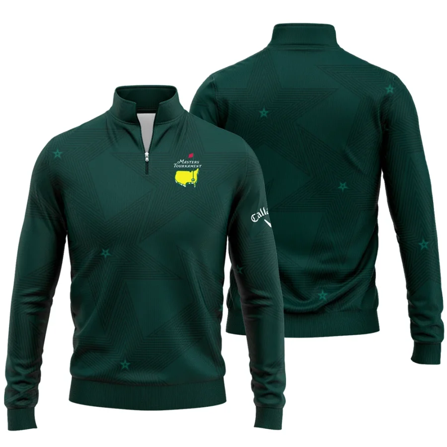 Stars Dark Green Golf Masters Tournament Callaway Quarter-Zip Jacket Style Classic Quarter-Zip Jacket