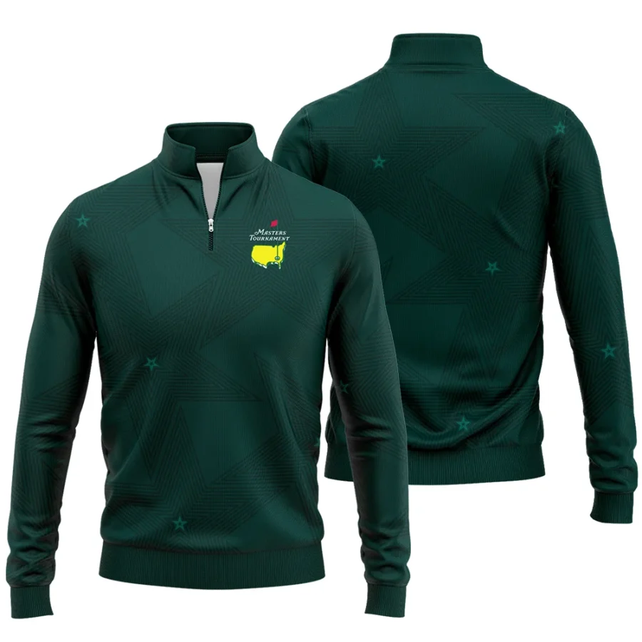 Stars Dark Green Golf Masters Tournament Quarter-Zip Jacket Style Classic Quarter-Zip Jacket