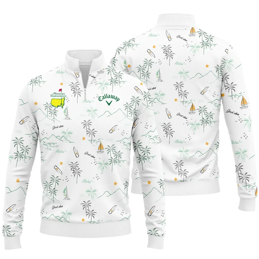 Island Seamless Pattern Golf Masters Tournament Callaway Quarter-Zip Jacket Style Classic Quarter-Zip Jacket