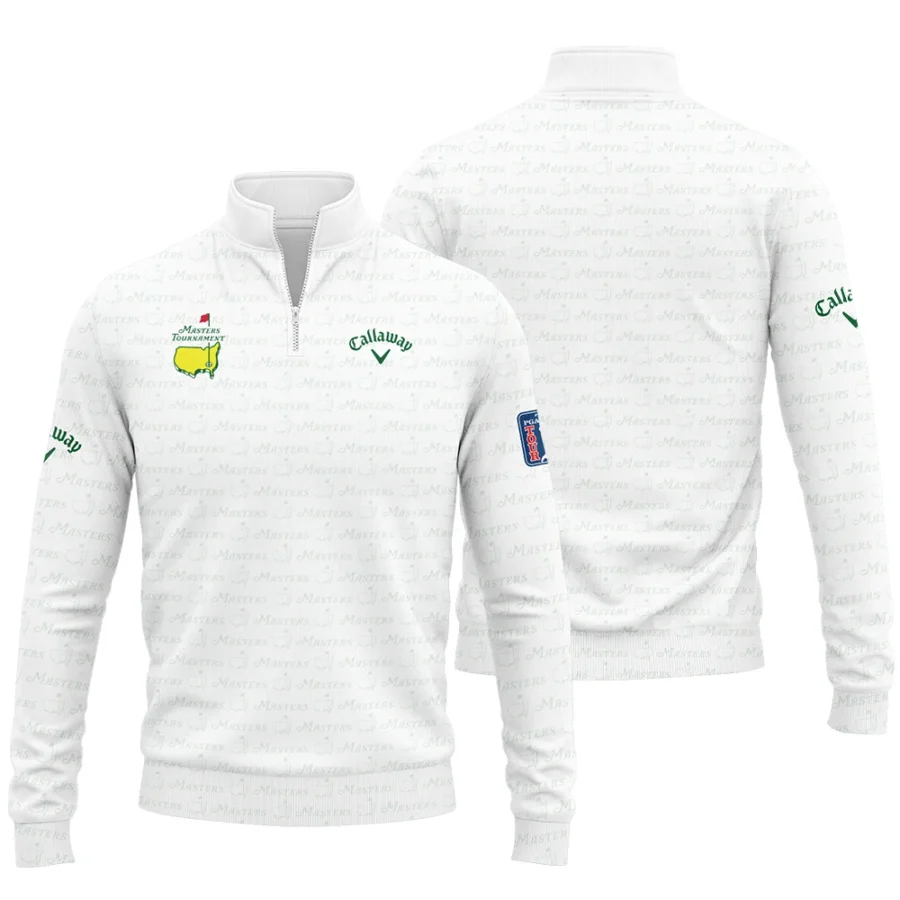 Golf Pattern Cup White Mix Green Masters Tournament Callaway Quarter-Zip Jacket Style Classic Quarter-Zip Jacket