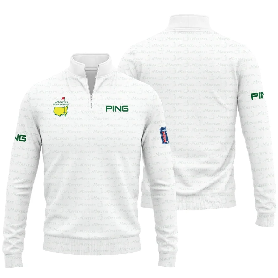 Golf Pattern Cup White Mix Green Masters Tournament Ping Quarter-Zip Jacket Style Classic Quarter-Zip Jacket