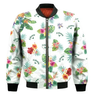 Island Seamless Pattern Golf Masters Tournament Bomber Jacket Style Classic Bomber Jacket