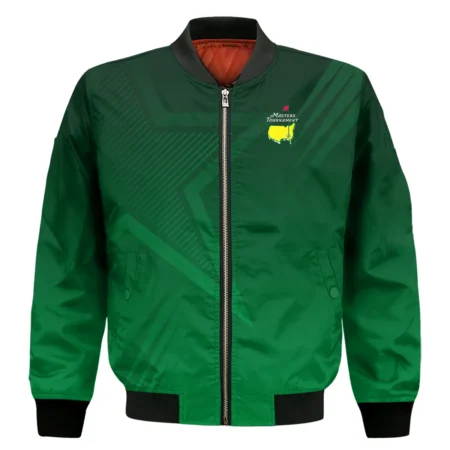 Masters Tournament Star Dark Green Pattern Bomber Jacket Style Classic Bomber Jacket