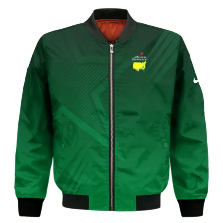 Masters Tournament Nike Star Dark Green Pattern Bomber Jacket Style Classic Bomber Jacket