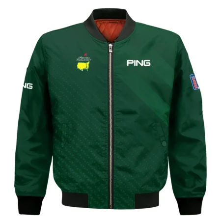 Ping Gradient Dark Green Abstract Pattern Masters Tournament Bomber Jacket Style Classic Bomber Jacket