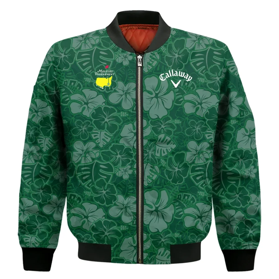 Masters Tournament Callaway Tileable Seamless Hawaiian Pattern Bomber Jacket Style Classic Bomber Jacket