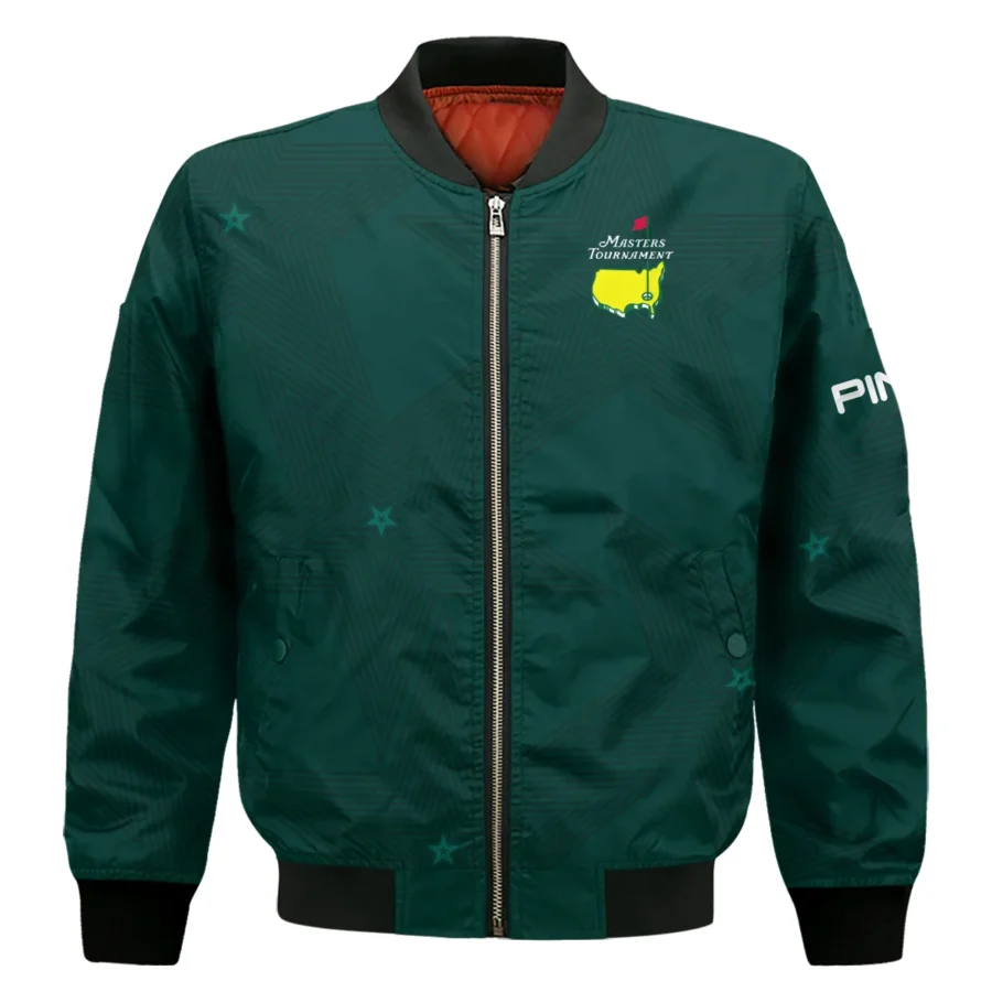 Stars Dark Green Golf Masters Tournament Ping Bomber Jacket Style Classic Bomber Jacket