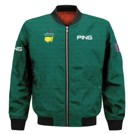 Golf Pattern Cup Green Masters Tournament Ping Quarter-Zip Jacket Style Classic Quarter-Zip Jacket