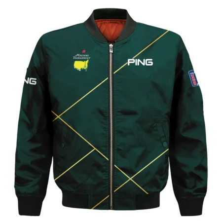 Golf Sport Dark Green Green Masters Tournament Ping Bomber Jacket Style Classic Bomber Jacket