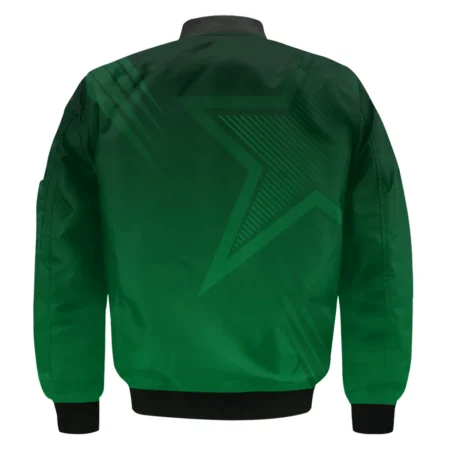 Masters Tournament Star Dark Green Pattern Bomber Jacket Style Classic Bomber Jacket