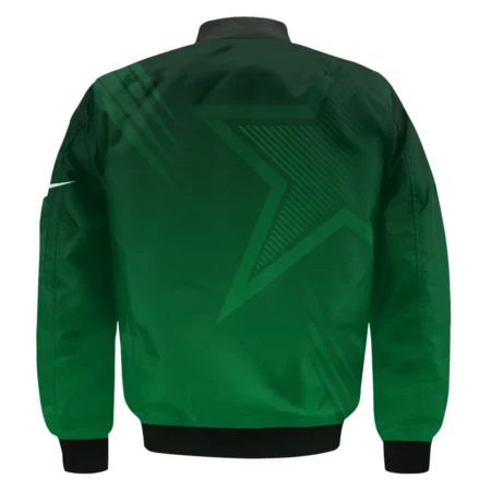 Masters Tournament Nike Star Dark Green Pattern Bomber Jacket Style Classic Bomber Jacket