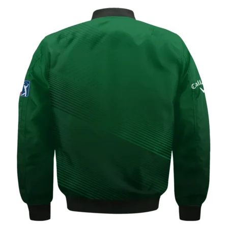 Masters Tournament Stripe Gradient Dark Green Abstract Pattern Callaway Bomber Jacket Style Classic Bomber Jacket