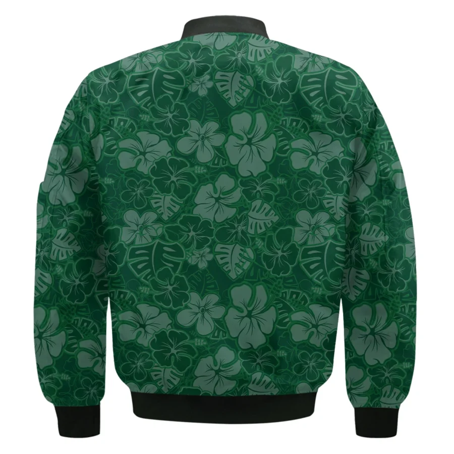 Masters Tournament Callaway Tileable Seamless Hawaiian Pattern Bomber Jacket Style Classic Bomber Jacket