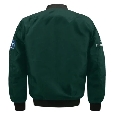 Masters Tournament Rolex Pattern Sport Jersey Dark Green Bomber Jacket Style Classic Bomber Jacket