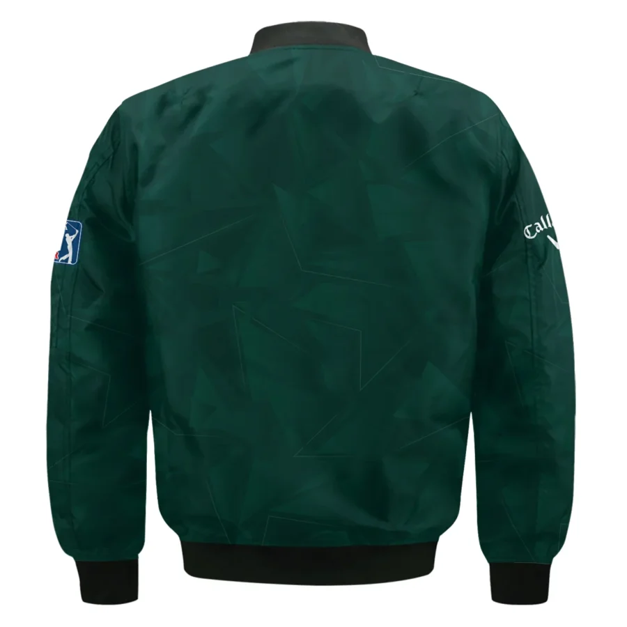 Dark Green Abstract Sport Masters Tournament Callaway Bomber Jacket Style Classic Bomber Jacket