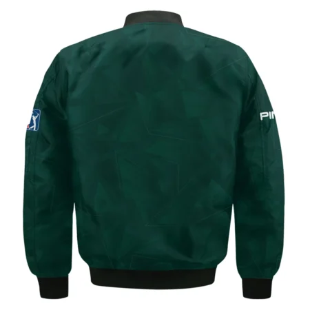 Dark Green Abstract Sport Masters Tournament Ping Bomber Jacket Style Classic Bomber Jacket