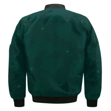 Stars Dark Green Golf Masters Tournament Bomber Jacket Style Classic Bomber Jacket