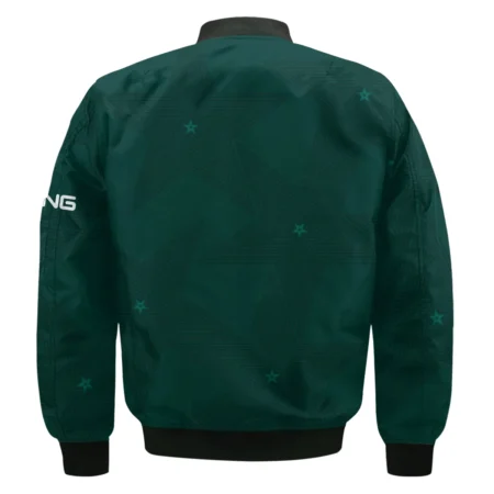 Stars Dark Green Golf Masters Tournament Ping Bomber Jacket Style Classic Bomber Jacket