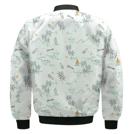 Island Seamless Pattern Golf Masters Tournament Rolex Bomber Jacket Style Classic Bomber Jacket