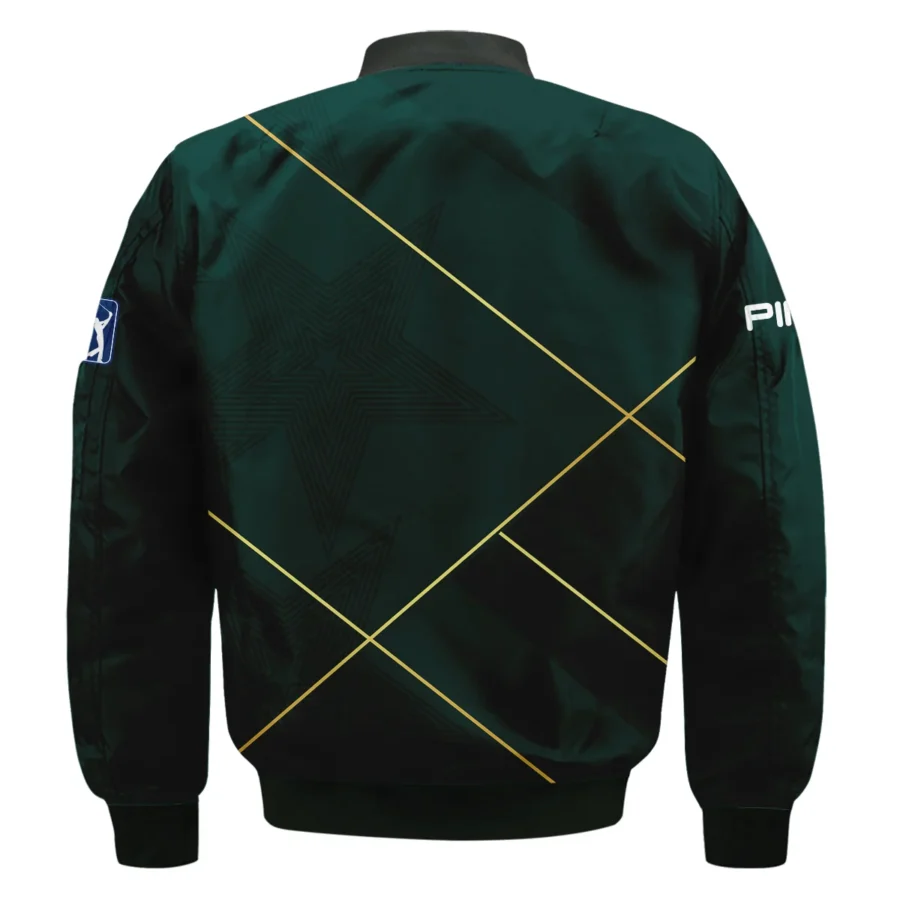 Golf Sport Dark Green Green Masters Tournament Ping Bomber Jacket Style Classic Bomber Jacket