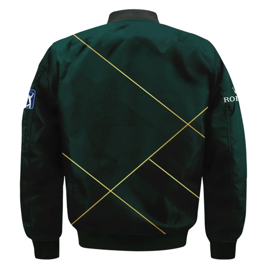 Golf Sport Dark Green Green Masters Tournament Rolex Bomber Jacket Style Classic Bomber Jacket