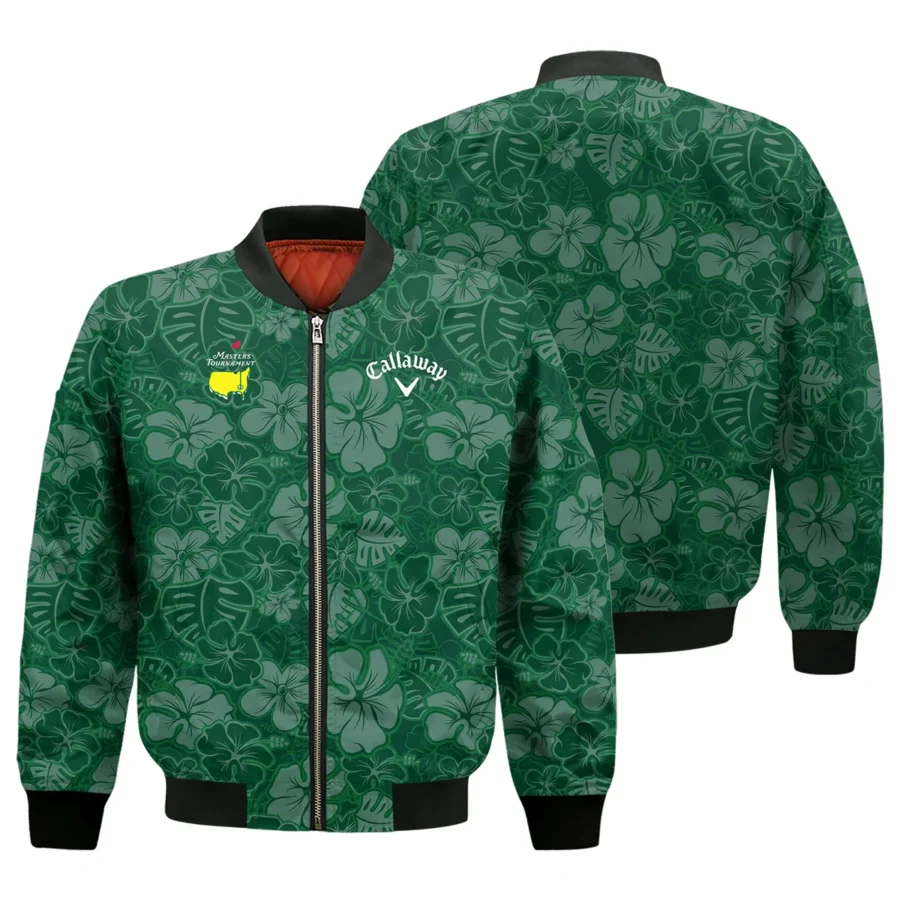 Masters Tournament Callaway Tileable Seamless Hawaiian Pattern Bomber Jacket Style Classic Bomber Jacket