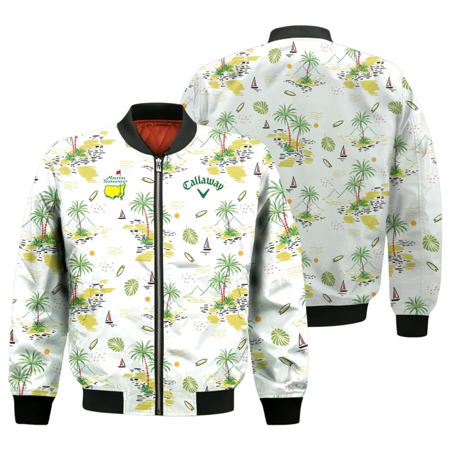 Callaway Landscape With Palm Trees Beach And Oceann Masters Tournament Bomber Jacket Style Classic Bomber Jacket