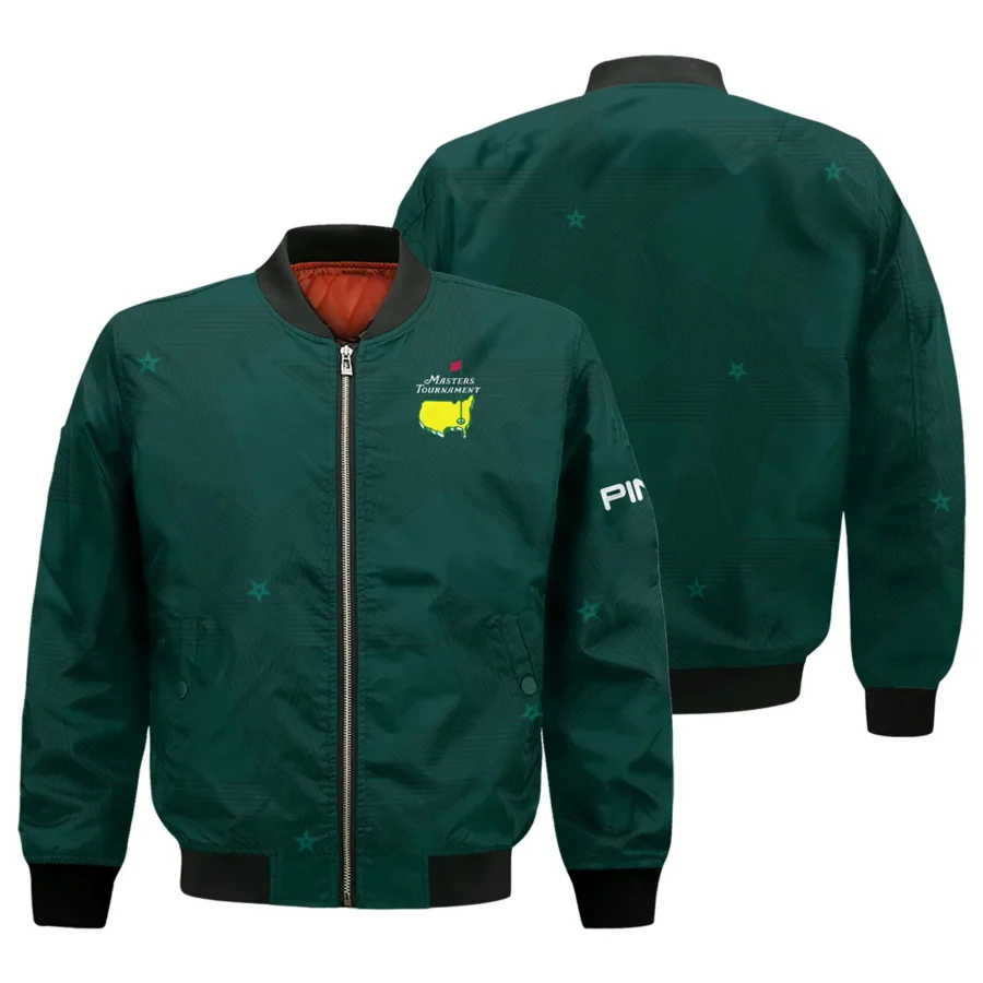 Stars Dark Green Golf Masters Tournament Ping Bomber Jacket Style Classic Bomber Jacket