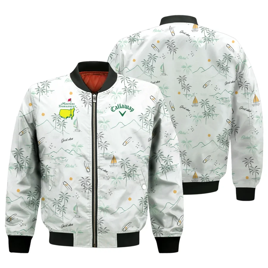 Island Seamless Pattern Golf Masters Tournament Callaway Bomber Jacket Style Classic Bomber Jacket