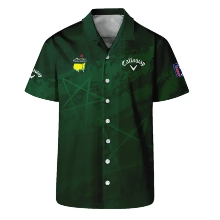 Stars Gradient Dark Green Grunge Pattern Masters Tournament Callaway Hawaiian Shirt Style Classic Oversized Hawaiian Shirt