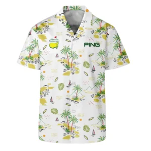 Ping Landscape With Palm Trees Beach And Oceann Masters Tournament Bomber Jacket Style Classic Bomber Jacket