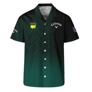 Callaway Masters Tournament Sport Jersey Pattern Dark Green Bomber Jacket Style Classic Bomber Jacket