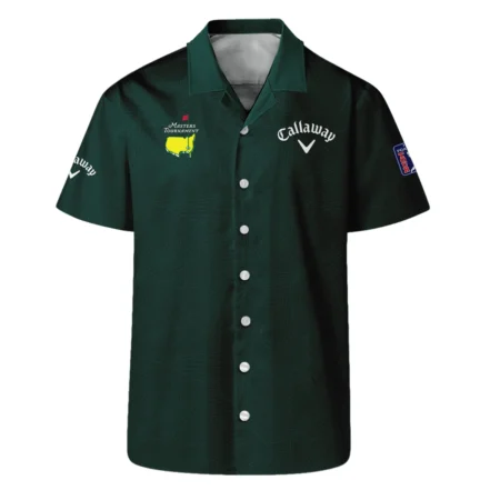 Masters Tournament Callaway Pattern Sport Jersey Dark Green Hawaiian Shirt Style Classic Oversized Hawaiian Shirt