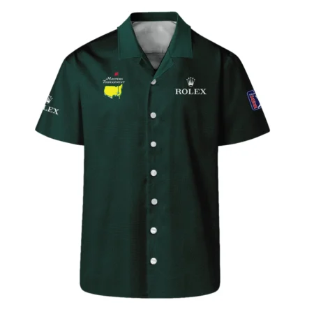 Masters Tournament Rolex Pattern Sport Jersey Dark Green Vneck Polo Shirt Style Classic Polo Shirt For Men