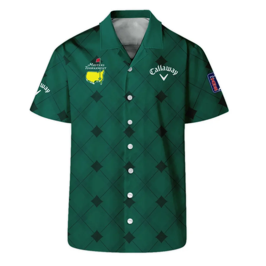 Golf Masters Tournament Green Argyle Pattern Callaway Hawaiian Shirt Style Classic Oversized Hawaiian Shirt