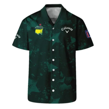 Dark Green Grunge Stars Pattern Golf Masters Tournament Callaway Hawaiian Shirt Style Classic Oversized Hawaiian Shirt