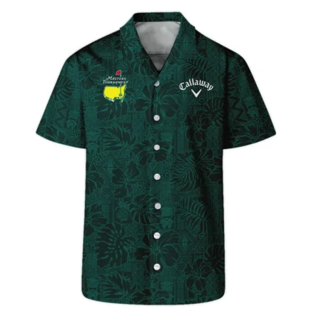 Hibiscus And Tropical Leaves With Tribal Elements Pattern Golf Masters Tournament Callaway Hawaiian Shirt Style Classic Oversized Hawaiian Shirt