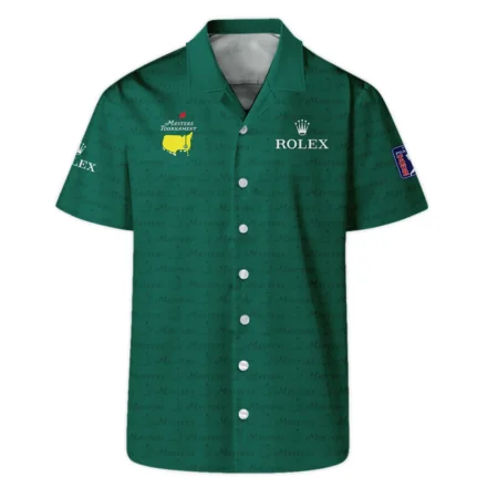 Golf Pattern Cup Green Masters Tournament Rolex Zipper Hoodie Shirt Style Classic Zipper Hoodie Shirt