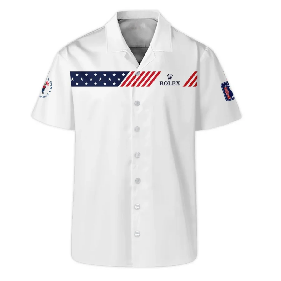 Golf Sport Flag American 124th U.S. Open Pinehurst Rolex Hawaiian Shirt Style Classic Oversized Hawaiian Shirt