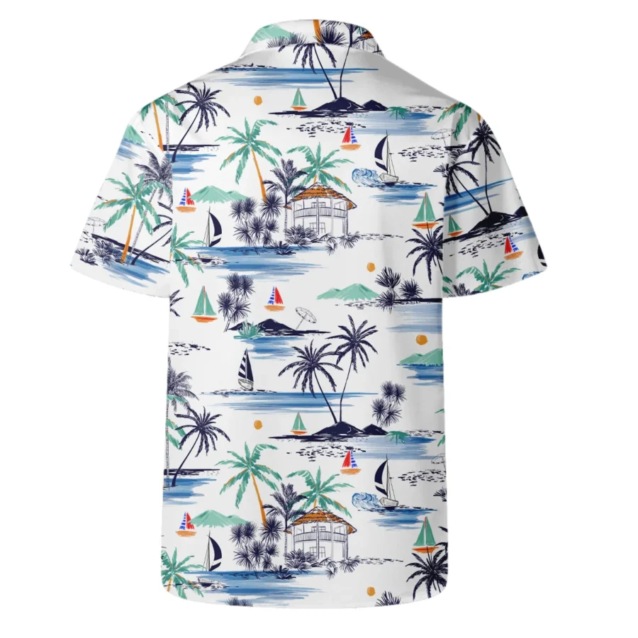 Artistic Seamless Summer Island Pattern Masters Tournament Callaway Hawaiian Shirt Style Classic Oversized Hawaiian Shirt