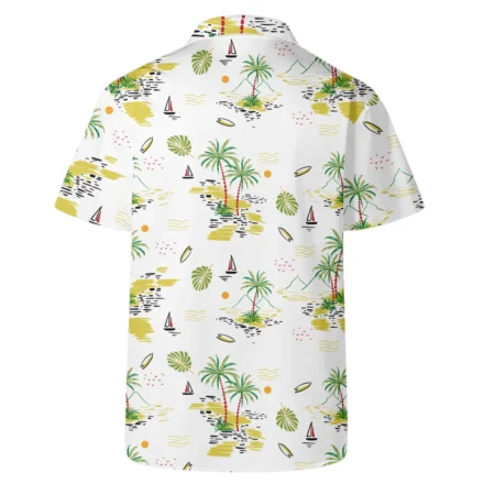 Rolex Landscape With Palm Trees Beach And Oceann Masters Tournament Hawaiian Shirt Style Classic Oversized Hawaiian Shirt