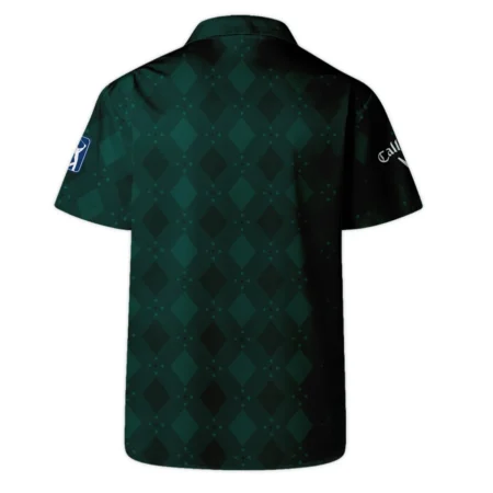 Dark Green Argyle Plaid Pattern Golf Masters Tournament Callaway Hawaiian Shirt Style Classic Oversized Hawaiian Shirt