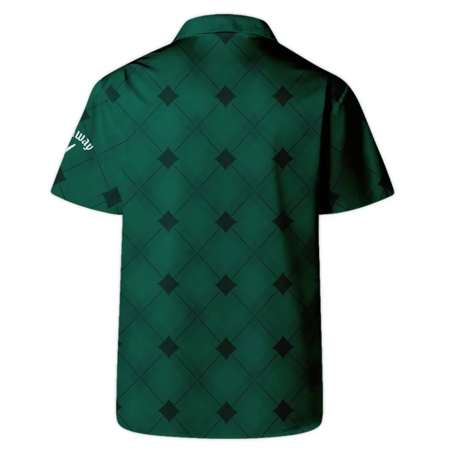 Golf Masters Tournament Green Argyle Pattern Callaway Hawaiian Shirt Style Classic Oversized Hawaiian Shirt