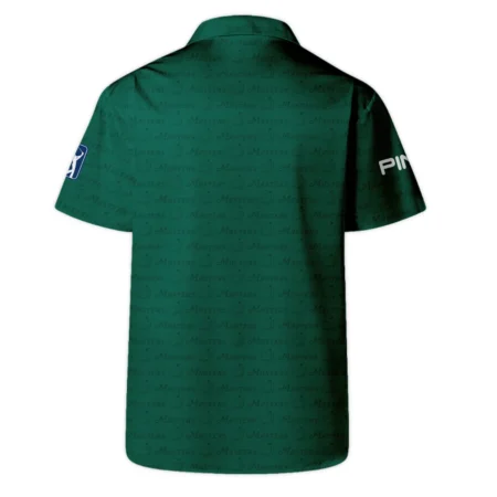 Golf Pattern Cup Green Masters Tournament Ping Hawaiian Shirt Style Classic Oversized Hawaiian Shirt