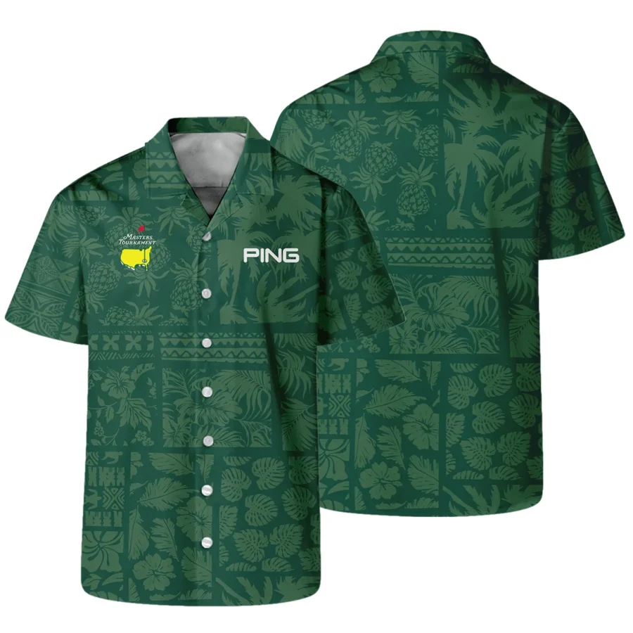 Masters Tournament Ping Hawaiian Style Fabric Patchwork Hawaiian Shirt Style Classic Oversized Hawaiian Shirt